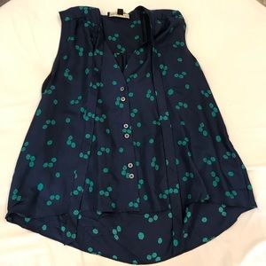 Elizabeth and James navy blouse